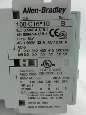 USED ALLEN BRADLEY 100-C16*10