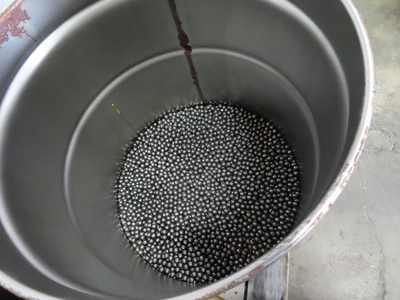 5/8" diameter Polished Steel Ball Mill Media, 11,200 pounds