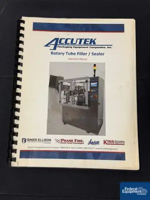 Used Accutek Accutek Tube Filler, Model TFS-1PT Tube Fillers Ohio US | Federal Equipment Company #1337927