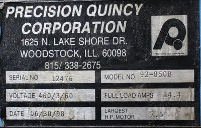 Used PRECISION QUINCY _UNKNOWN_ Walk-In Ovens Idaho US | Grammer Vacuum Technologies #1286640