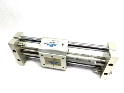 USED BIMBA ULTRAN GOLD COUP. STRENGTH RODLESS SLIDE CYLINDER, DBL-ACTING