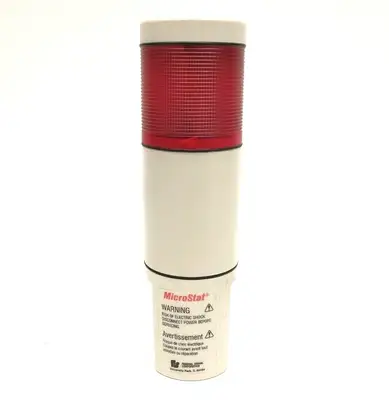 USED MICROSTAT SER. A RED STATUS INDICATOR STACK LIGHT 24V AC/DC 1A