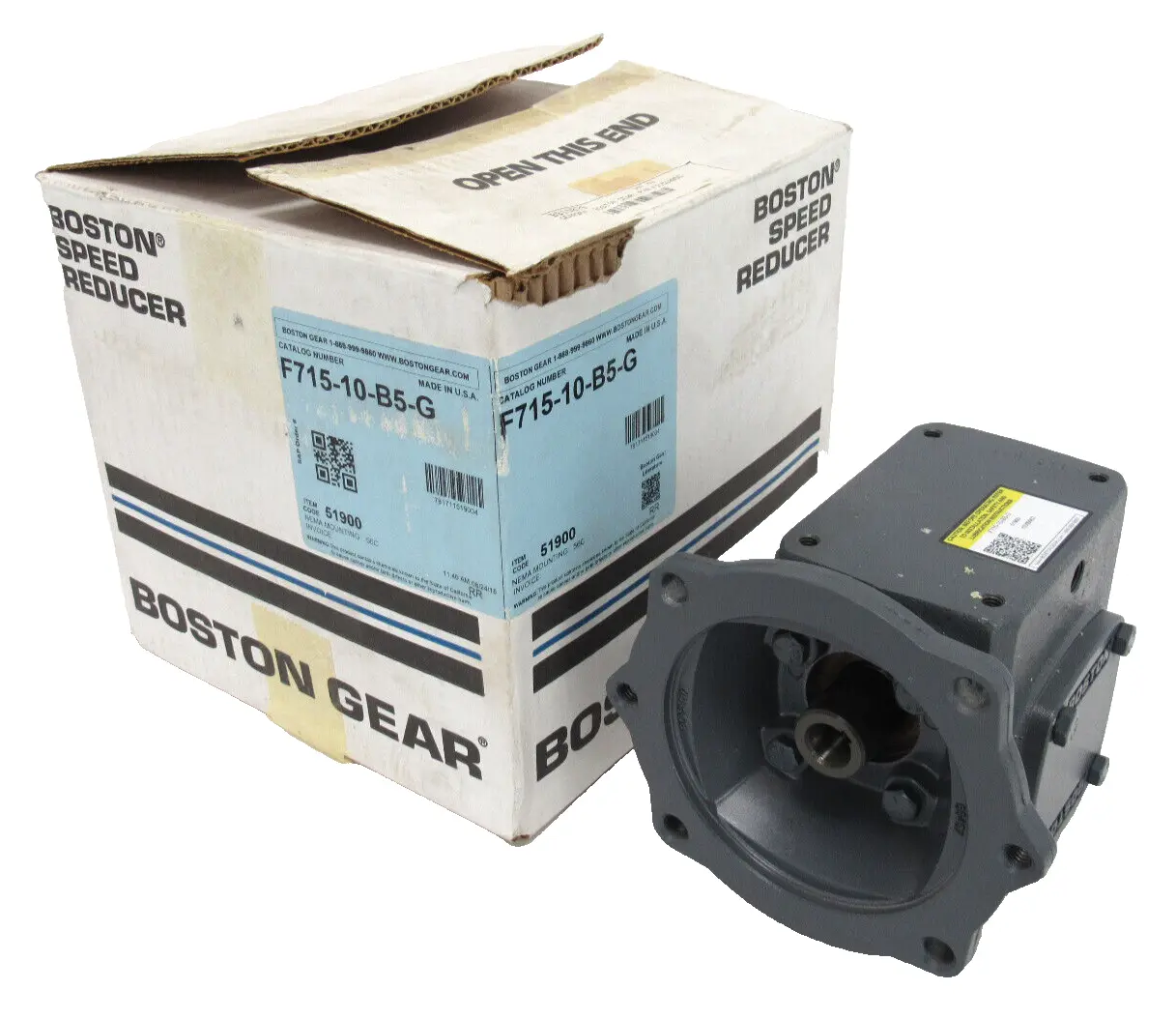 NEW BOSTON GEAR F715-10-B5-G GEAR REDUCER 10:1 F71510B5G