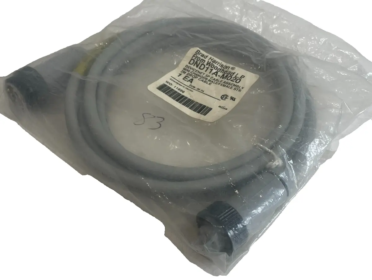 NEW BRAD HARRISON WOODHEAD DND11A-M020 5P CABLE ASSSEMBLY DND11AM020