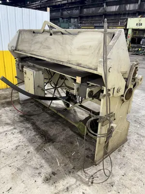 8' X 10 GAUGE CHICAGO DREIS & KRUMP MODEL #8135-6 POWERED BOX & PAN FINGER BRAKE: STOCK #23777