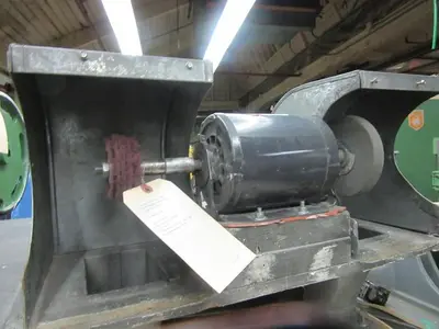 2143-340 Custom Built Bench Top Model Dayton Double End Polishing Machine