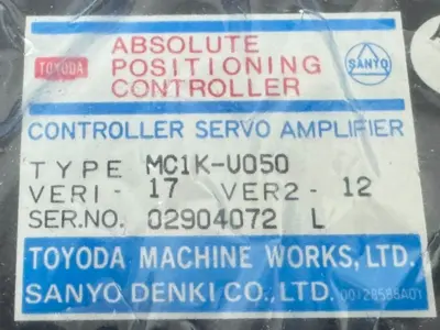 NEW SANYO DENKI MC1K-U050 SERVO CONTROLLER 1-AXIS MC1KU050