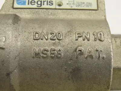 Legris DN20 PN10 MS58 Axial Pneumatic Valve 3/4" NPT