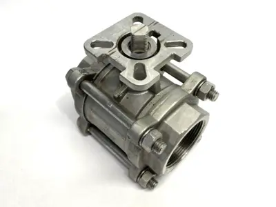 Stainless Steel Ball Valve 2" CF8M 14mm Square Stem Size 1000WOG F05/F07 - Used