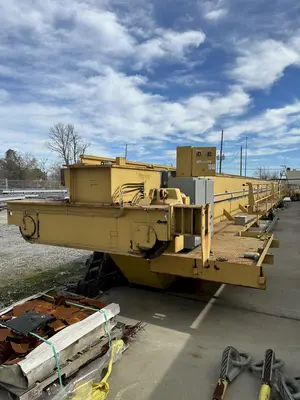 75 TON X 103'6" SPAN P&H CRANE GIRDERS WITH END TRUCKS. STOCK # 1226624