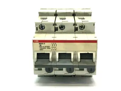 S503-X16 | ABB  Circuit Breaker 3-Pole AF3506 - Used