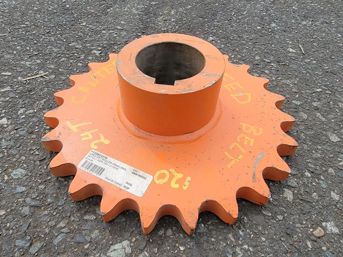 Roller Chain Sprocket 120B24215, Size 120, 24 Teeth