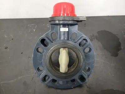 4" Wafer Type PVC Butterfly Valve