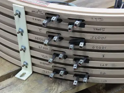 Four Bar Electrification 125A 600V 10 Conductor 60" Diameter Bussway Rail Union