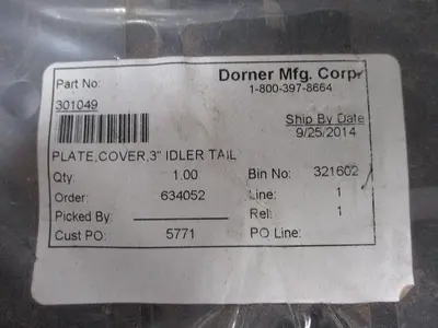 USED DORNER MISC MOTOR PARTS AND ACCESSORIES