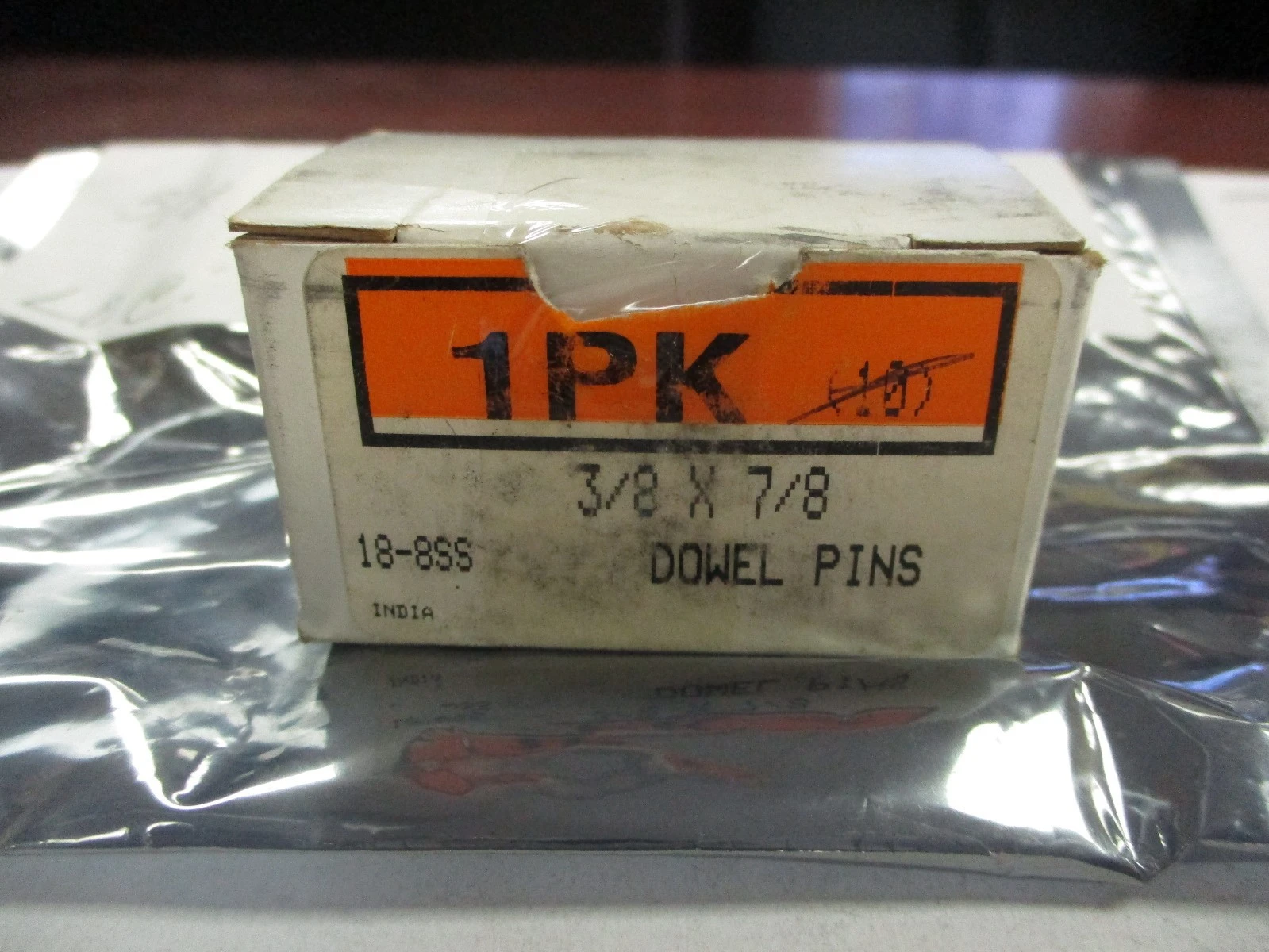 New 18-8SS 3/8X7/8" Dowel Pins (qty 6)
