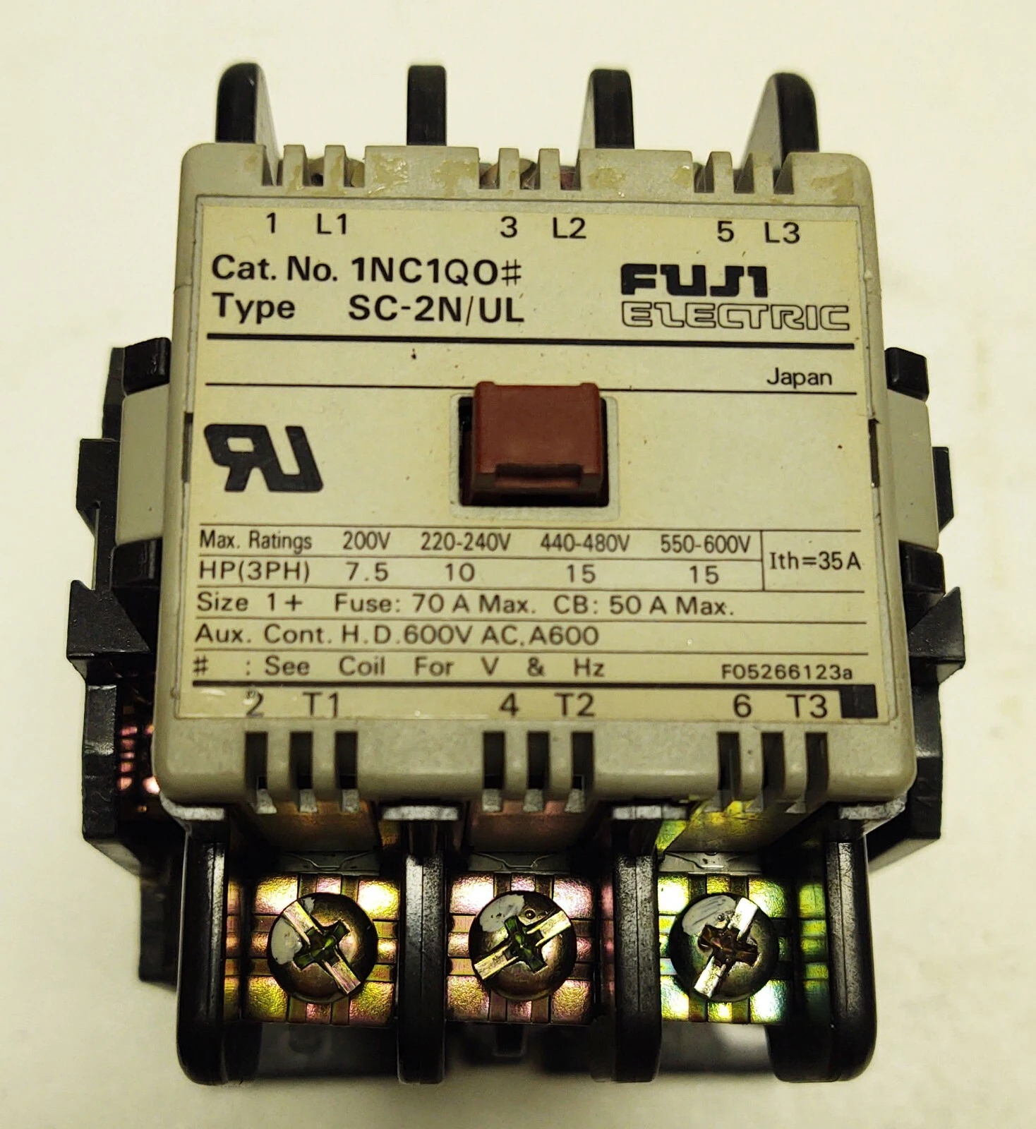DFW-FUJI ELECTRIC SC-2N 35A MAGNETIC CONTACTOR FREE SHIPPING