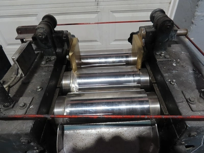 used 4" x 8" Three Roll Lab Mill