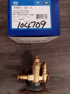 Used Sporlan Sporlan thermostatic expansion valve Edge -1/3-C PN(164650) Pump & Valve Parts US | Infinity wholesale & Supply LLC #1305747