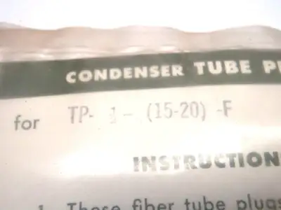 New | in-Stock NUPRO Fiber Plugs for TP-1/2-(15-20)-F Condensers Michigan US | Maverick Industrial Sales #1396223