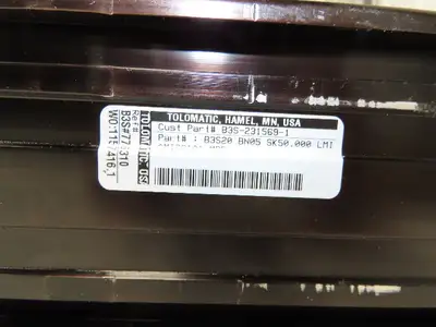 Tolomatic B3S-231569-1 Ball Screw Linear Actuator 50" Stroke 1/5" Per Rev