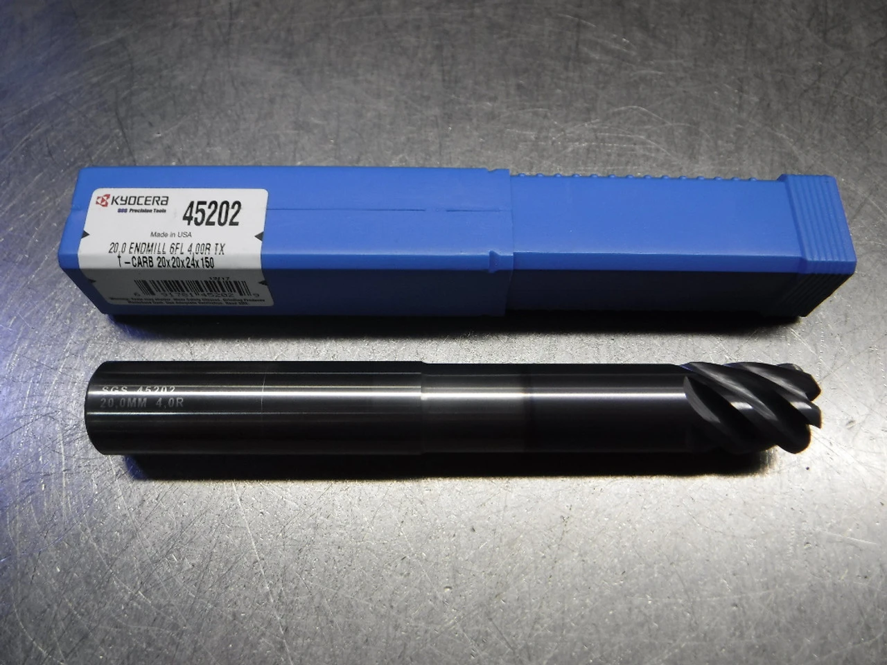 Kyocera / SGS 20mm 6 Flute Carbide Endmill 20mm Shank 45202 (LOC2100B)