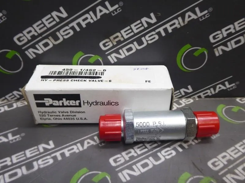 Parker Hydraulics 459-1/4S2-6 Hydraulic Press Check Valve 5000 PSI New NIB