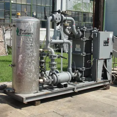 SPC7072  Heat Exchanger 343.4 sq.ft. Dry Coolers Inc plate heat exchanger, Stainless Steel