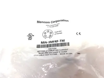 New | in-Stock Mencom Through Mount Receptacle, 5 Pole, Male/Female Straight Disconnects Michigan US | Maverick Industrial Sales #1391605
