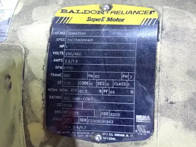 Baldor  1 Hp Gear Drive