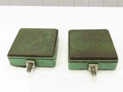 AirLoc Wedgmount Precision Machine Leveler Vibration Pad 8"x 8"x 3"H  Lot of 2