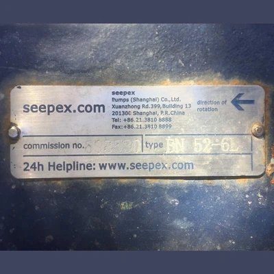 USED SEEPEX BN 52-6L