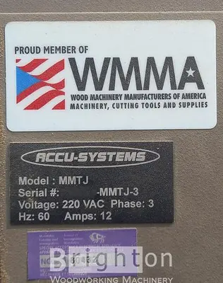 USED 2005 ACCU-SYSTEMS MMTJ USED FULL 3-AXIS CNC MACHINING CENTER FOR MITRE JOINTS
