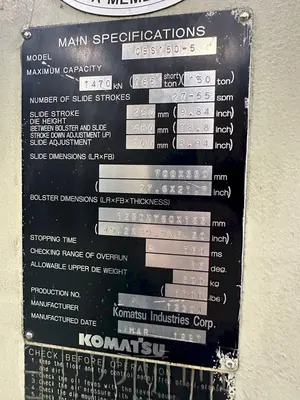 USED 1997 KOMATSU OBS 150-5