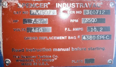 Used _UNKNOWN_ _UNKNOWN_ Vacuum Cleaners West Virginia US | Cooper Industries #1409513
