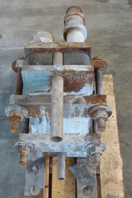 SPC3881  Heat Exchanger 14 sq.ft. Tranter Superchanger plate heat exchanger, Stainless Steel