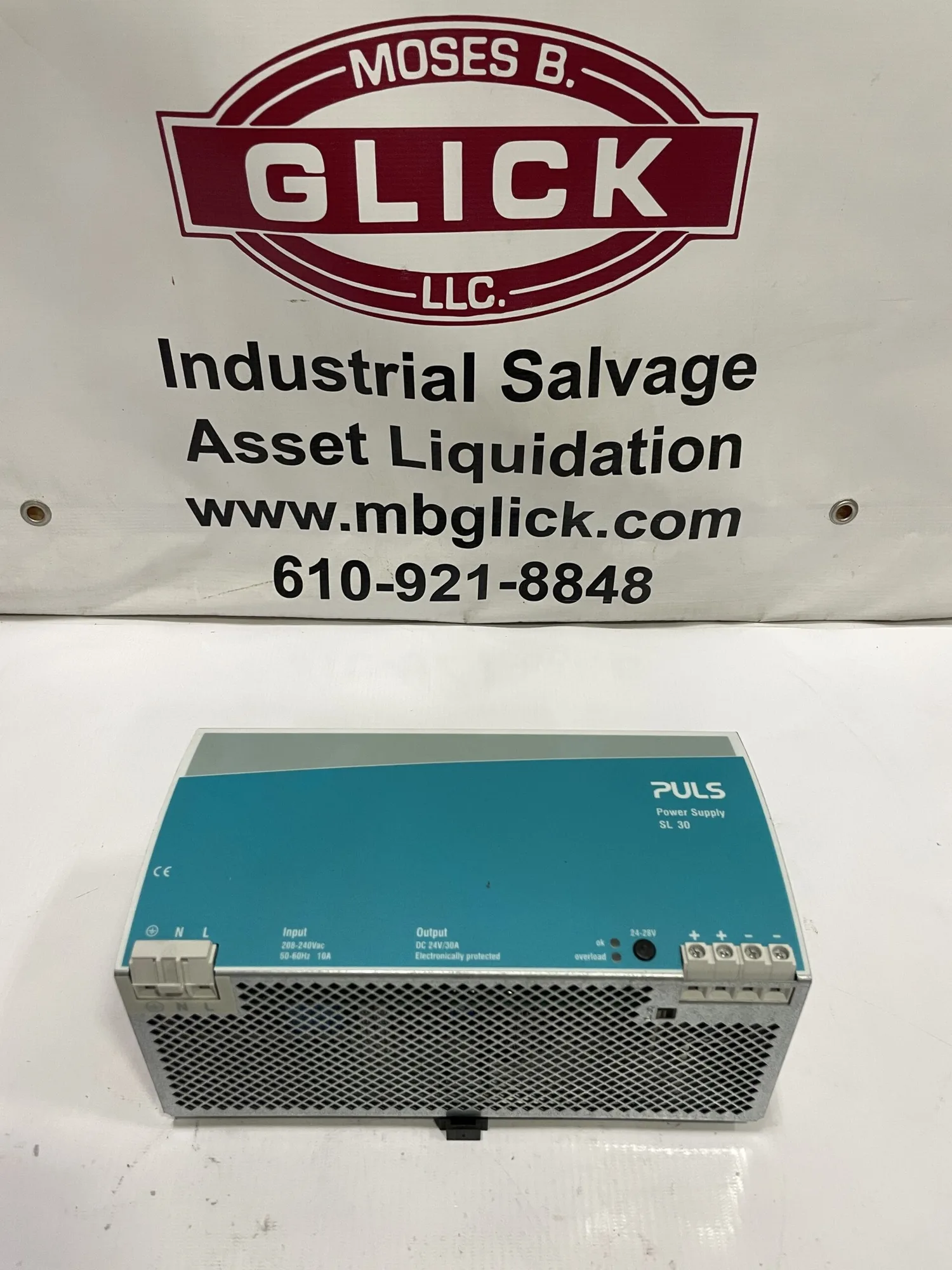 Puls SL30.100 Switching Power Supply 208-240V 24-28VDC