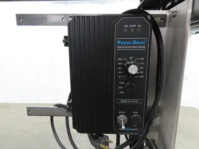 Dorner 2100 Series Belt Conveyor 15"x 95"L Variable Speed Drive 115V 135FPM