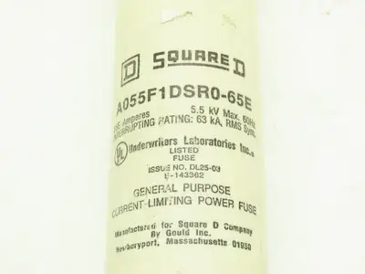 Gould Square D A055F1DSR0-65E Current Limiting Fuse 65A 5.5KV 65E Amp