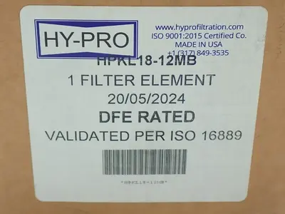 New | in-Stock HYPRO HPKL1812MB Filters | HGR 24 #743240