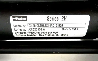 NEW PARKER 02.00 CC2HLTS14AC 2.500 CYLINDER SERIES 2H 0200CC2HLTS14AC2500