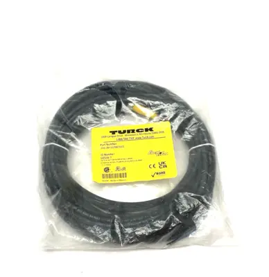 NEW TURCK FLEXLIFE SINGLE ENDED CABLE M8 FEMALE U2516-7