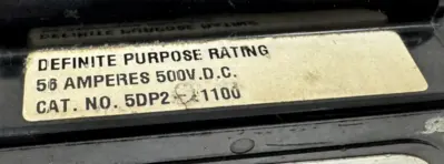 USED JOSLYN CLARK 5DP2-21100 CONTACTOR 110/120V 50/60HZ 5M-63