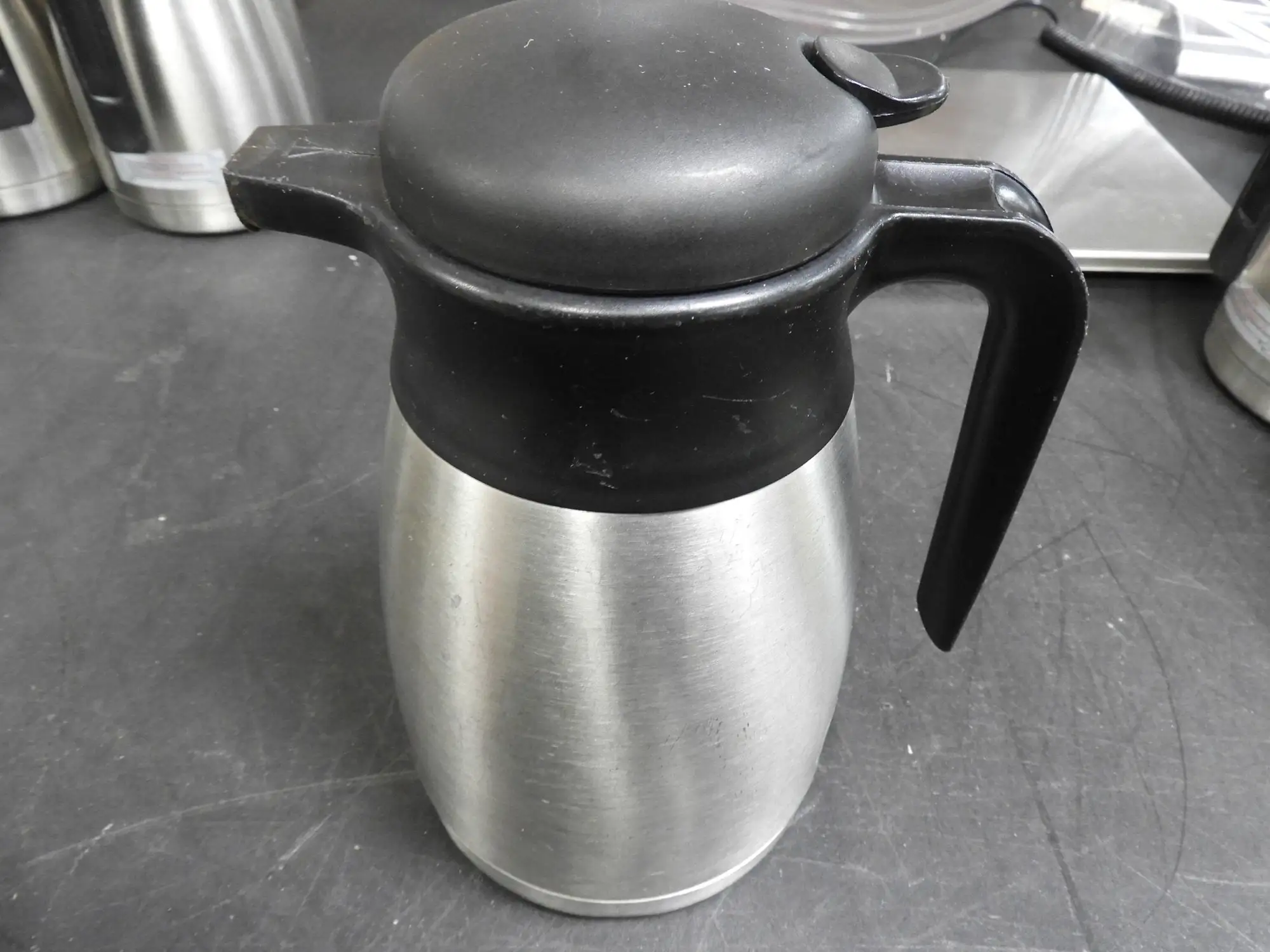 Used Newco Used Newco 111386 1.2L Vaculator Thermal Carafe - Stainless Steel Coffee Equipment Illinois US | Falcon Restaurant Supply #1376587