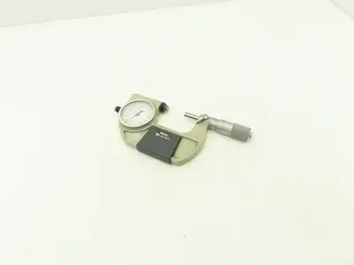 Mitutoyo 510-122 Indicating Micrometer 25-50mm Graduations .001mm Range +/- .060
