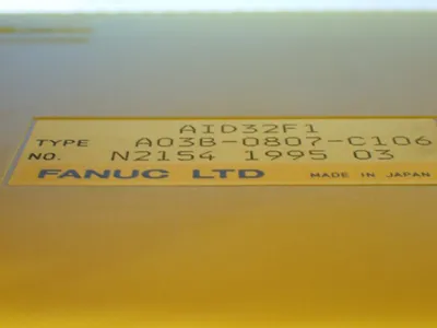 Used FANUC A03B0807C001 PLC Chassis Ohio US | HGR 24 #911382