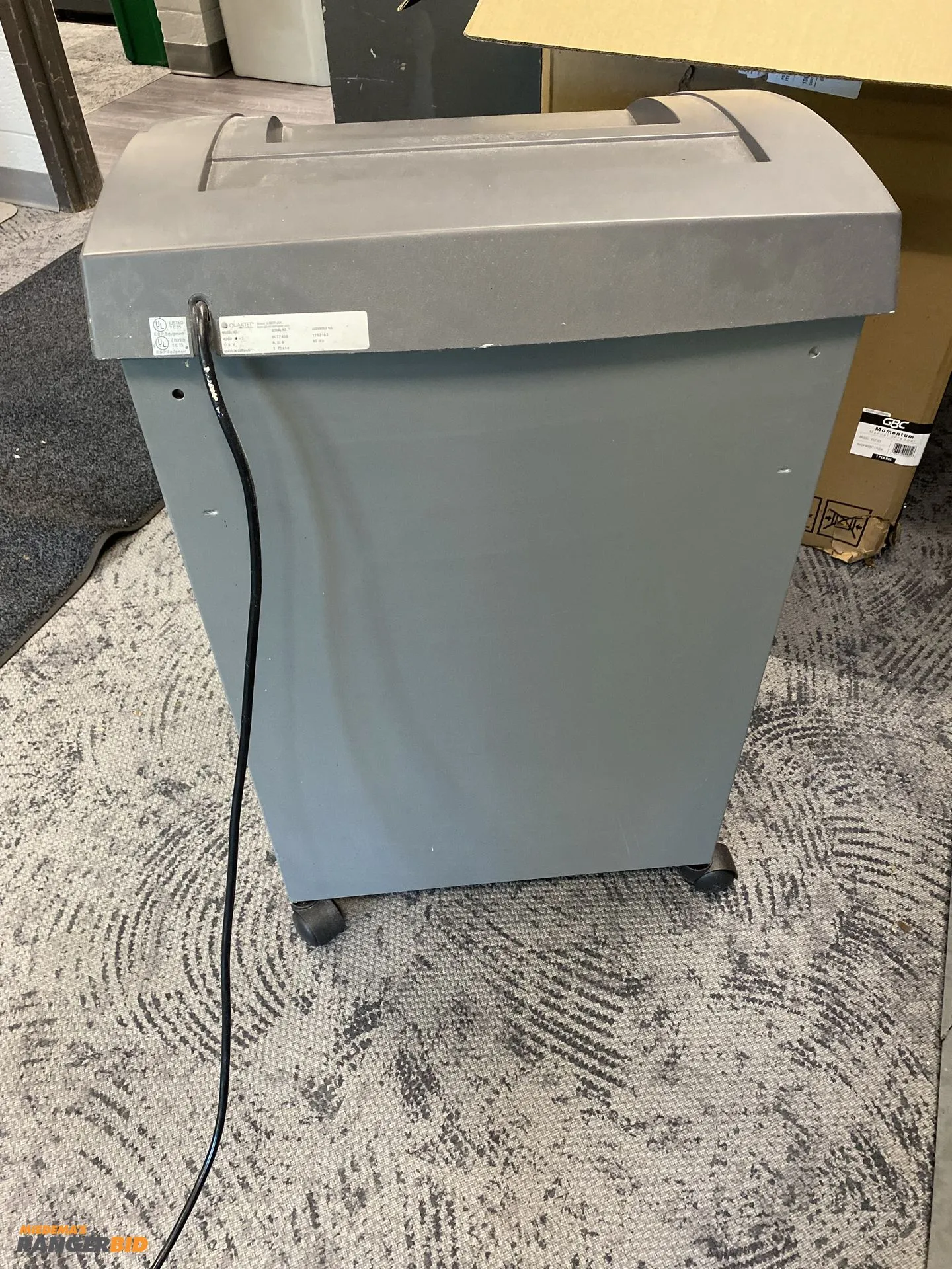 Used GBC SHREDMASTER 4260X Paper Shredders Michigan US | Miedema Asset Management Group #1334053