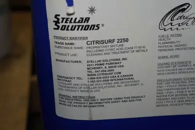 10 Gallons CitriSurf 2250 Stainless Steel Cleaner