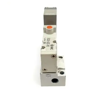 SYJ324-5LOZ-M5 | SMC  3-Port 2-Position Solenoid Valve M5 Base Mounted 24VDC - Used