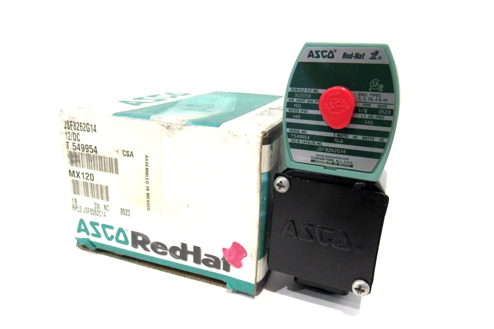 NEW ASCO JSF8262G14 VALVE 12/DC